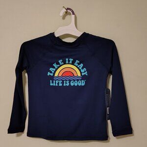 Life Is Good Kid's Long Sleeve Sunshirt Size S